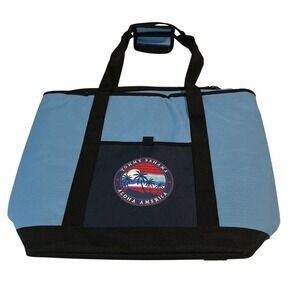 Tommy Bahama Cooler Tote Bag Unisex Large Blue Excellent Aloha America Insulated